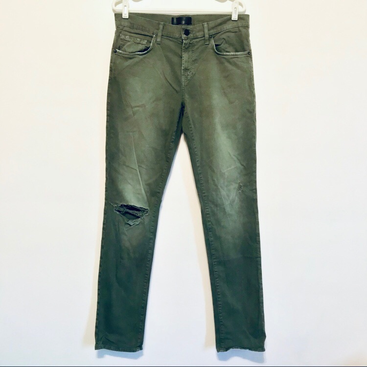 J Brand Army Green Distressed Pants J Brand Army Green Distressed Pants
